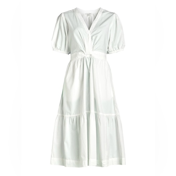 Free Assembly Women's Plus Twist Front Cotton Midi Dress, Size XL 16-18 NWT - Picture 1 of 10